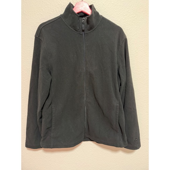 STARTER Other - Starter Mens Fleece Full Zip Jacket Black Mock Neck Size M (38-40)